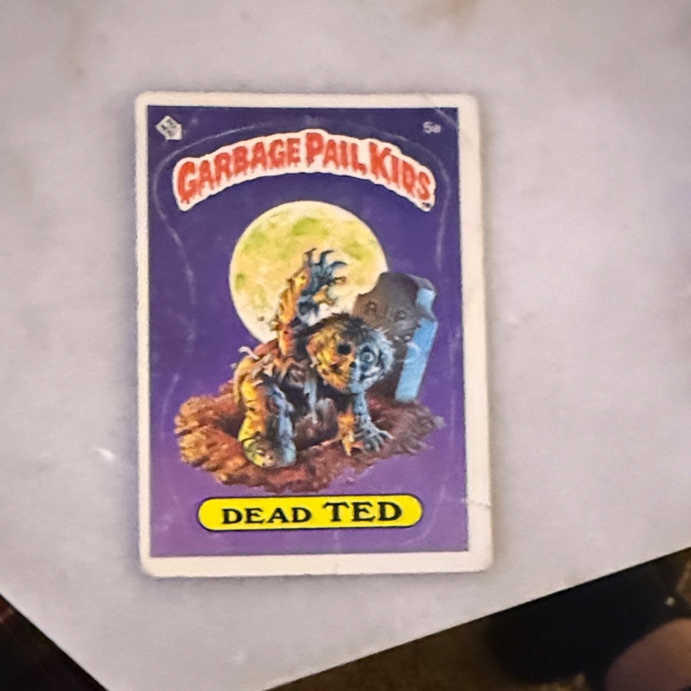 Garbage Pail Kids Dead Ted Card